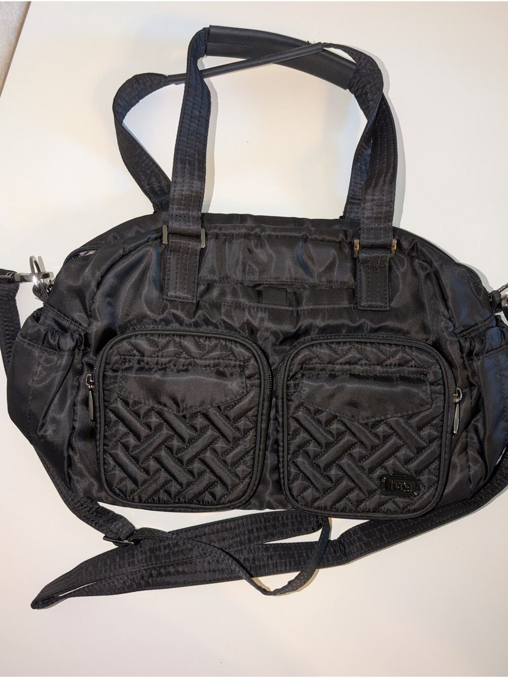 Lug Puddle Jumper Carry-all Tote Crossbody Black